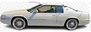 Front Driver Side Door Glass Cadillac Eldorado 2 Door Coupe 1992-1993