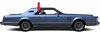 Passenger Side Quarter Glass Lincoln Continental 2 Door Hardtop 1977-1979