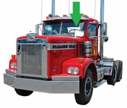 Front Driver Side Windshield Glass Diamond Reo Giant 214" Conventional Cab 1967-1987