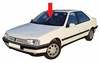 Front Windshield Glass Peugeot 405 4 Door Sedan  1989-1991