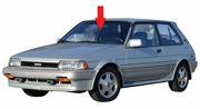 Front Windshield Glass Toyota Corolla FX 2 Door Hatchback 1987-1988