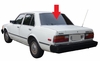 Rear Back Window Glass Toyota Corona 4 Door Sedan 1979-1982