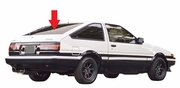Rear Back Window Glass Toyota Corolla 2 Door Hatchback 1984-1986