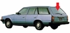 Rear Back Window Glass Toyota Corona 4 Door Station Wagon 1979-1982