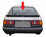 Rear Back Window Glass Toyota Corolla 2 Door Coupe 1984-1985