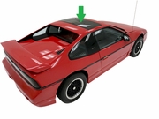 Sunroof Glass Pontiac Fiero 2 Door Coupe 1984-1988