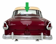 Rear Back Window Glass Ford Tudor 2 Door Sedan 1952-1955