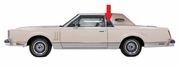 Driver Side Quarter Glass Lincoln Mark VI 2 Door Coupe 1980-1983
