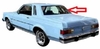 Back Window Glass Ford Granada 2 Door Sedan 1975-1980