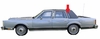 Driver Side Quarter Glass Lincoln Town Car 4 Door Hardtop 1980-1983