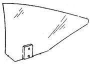 Quarter Glass Driver Side BMW 630 1977 2 Door Coupe