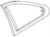 Driver Side Quarter Glass Nissan 200SX 2 Door Coupe 1995-1999