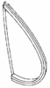 Quarter Glass Driver Side Toyota Avalon 1995-1999 4 Door Sedan