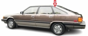 Quarter Glass Driver Side Toyota Camry 1983-1986 4 Door Hatchback
