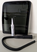 Quarter Glass Passenger Side Chevrolet Pickup C1500 1988-1993 2 Door Extended Cab,  Encapsulated, 3Holes, Movable