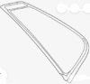 Quarter Glass Passenger Side Toyota BZ4X 2023-2024 4 Door Utility
