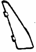 Quarter Glass Passenger Side Toyota Camry 1987-1991 4 Door Sedan