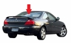 Rear Back Window Glass Acura CL 2 Door Coupe  2003