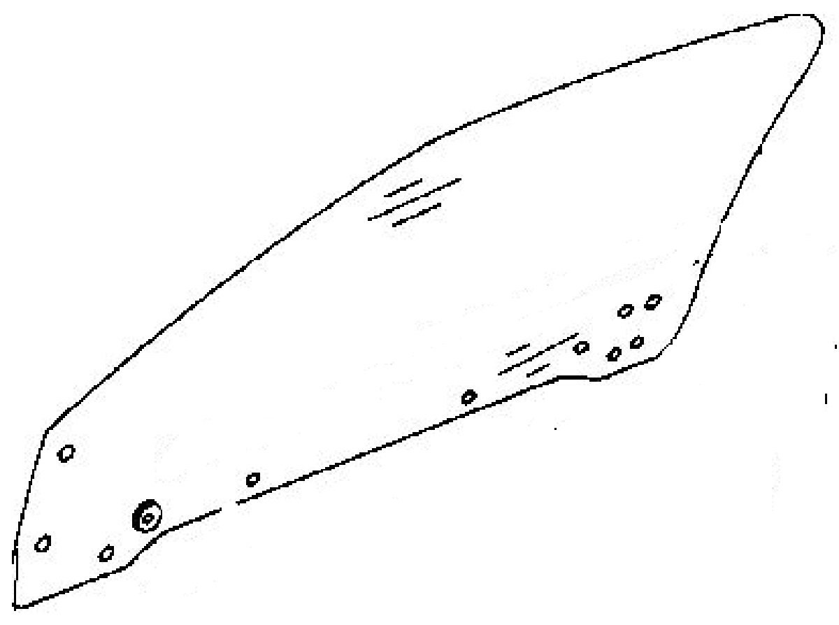 Rear Door Glass Driver Side Geo Metro 4 Door Hatchback 1989 1994 rear-door-glass-driver-side-geo-metro-4-door-hatchback-1989-1994