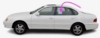 Rear Door Glass Driver Side Toyota Avalon 1995-1999 4 Door Sedan