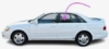 Rear Door Glass Driver Side Toyota Avalon 2000-2004 4 Door Sedan