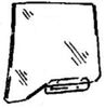 Rear Door Glass Passenger Side BMW 533 1980-1984 4 Door Sedan