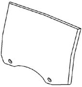 Rear Door Glass Passenger Side BMW 535 GT 2010-2017 4 Door Sedan