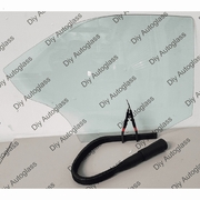 Rear Door Glass Passenger Side Dodge Neon 1995-1999 4 Door Sedan,2Holes 