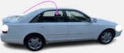 Rear Door Glass Passenger Side Toyota Avalon 1995-1999 4 Door Sedan