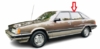 Rear Door Glass Passenger Side Toyota Camry 1983-1986 4 Door Hatchback