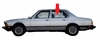 Rear Driver Side Door Glass BMW 733i 4 Door Sedan 1978