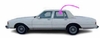 Rear Driver Side Door Glass Cadillac Cimarron 4 Door Sedan 1988-1994