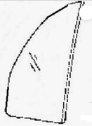 Rear Driver Side Vent Glass BMW 318 4 Door Sedan 1985-1991