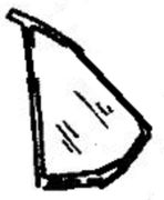 Rear Vent Glass Driver Side BMW 530i 1989-1995 4 Door Sedan