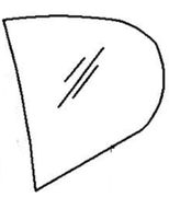 Rear Vent Glass Driver side BMW 535 2011-2015 4 Door Sedan 