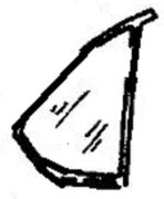 Rear Vent Glass Passenger Side BMW 533 1980-1984 4 Door Sedan