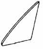 Vent Glass Driver Side Toyota 4Runner 1985-1989 2 Door Utility