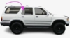 Vent Glass Passenger Side Toyota 4Runner 1990-1995 4 Door Utility
