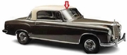 Windshield Front Glass Mercedes Benz 220S 2 Door Coupe 1956-1962