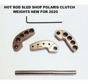 HOT ROD SLED SHOP POLARIS PDM ADJUSTABLE CLUTCH WEIGHTS 64-80 gram