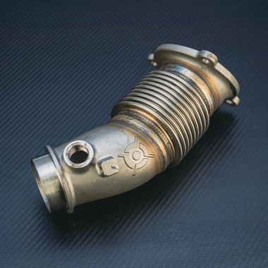 PRECISION EFI UPGRADE Cast Stainless steel downpipe - 900T / 900R / Mach Z