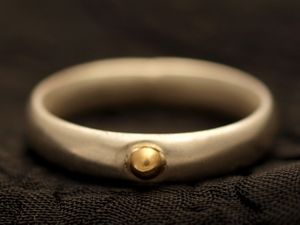 Sterling Silver & Gold Womens Ring