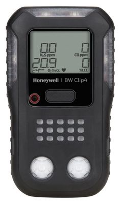 BWC4-B-E BW Clip4 4-Gas Detector (O2, LEL, H2S, CO) - Black Housing, European version