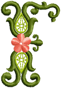 Spring Font - Letter F