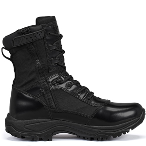 Belleville TR908Z Men's 8 inch Class A Hot Weather High Shine Side Zip Duty Boot