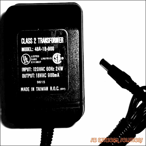 18VAC CLASS 2 TRANSFORMER P/N 48A-18-900