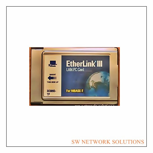 3CCOM ETHERLINK III LAN PC CARD W/ CABLE p/n 3C589D