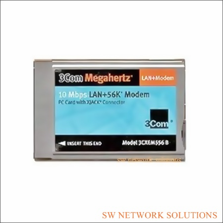 3CCOM MEGAHERTZ 10MBPS LAN + 56K MODEM PCMCIA PC CARD NEW p/n 3CXEM556B