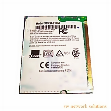 3COM 10/100 ETHERNET+ 56K MODEM MINI-PCI ADAPTER for LAPTOP p/n 3CN3AC1556 