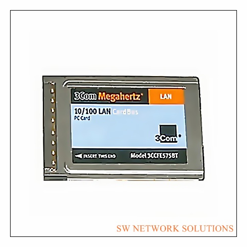 3COM 10/100 LAN ETHERNET 32BIT CARDBUS PC PCMCIA CARD PULLED p/n 3CCFE575BT